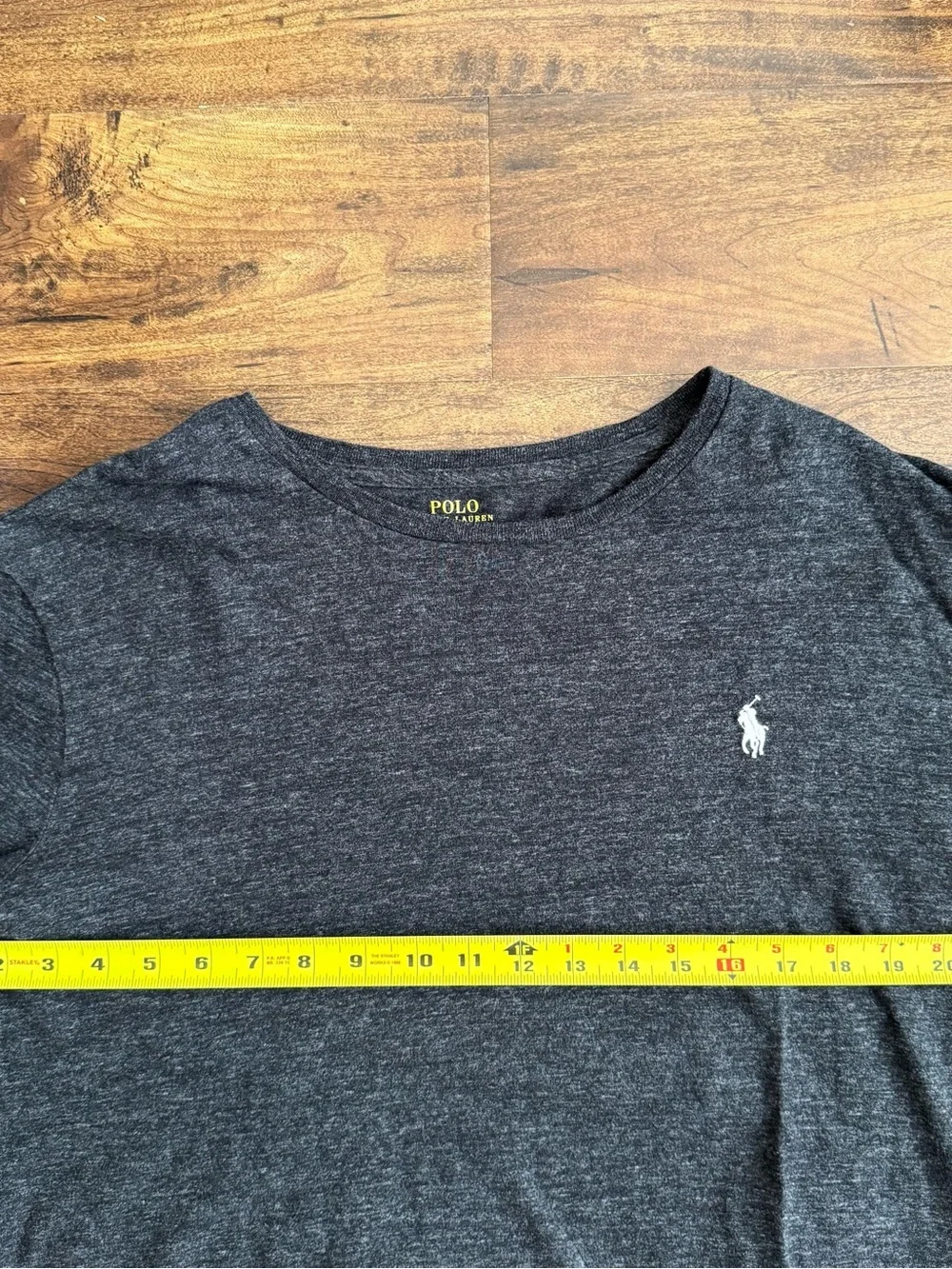 Polo by Ralph Lauren Charcoal Heather Long-Sleeve Crewneck Shirt